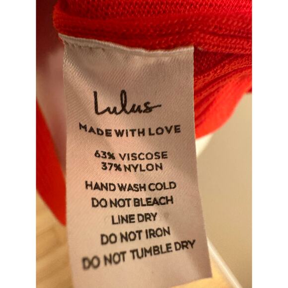 Lulus Dynamic Duo Pink and Red Color Block Ribbed Cardigan Sweater Sz XL - Picture 7 of 9